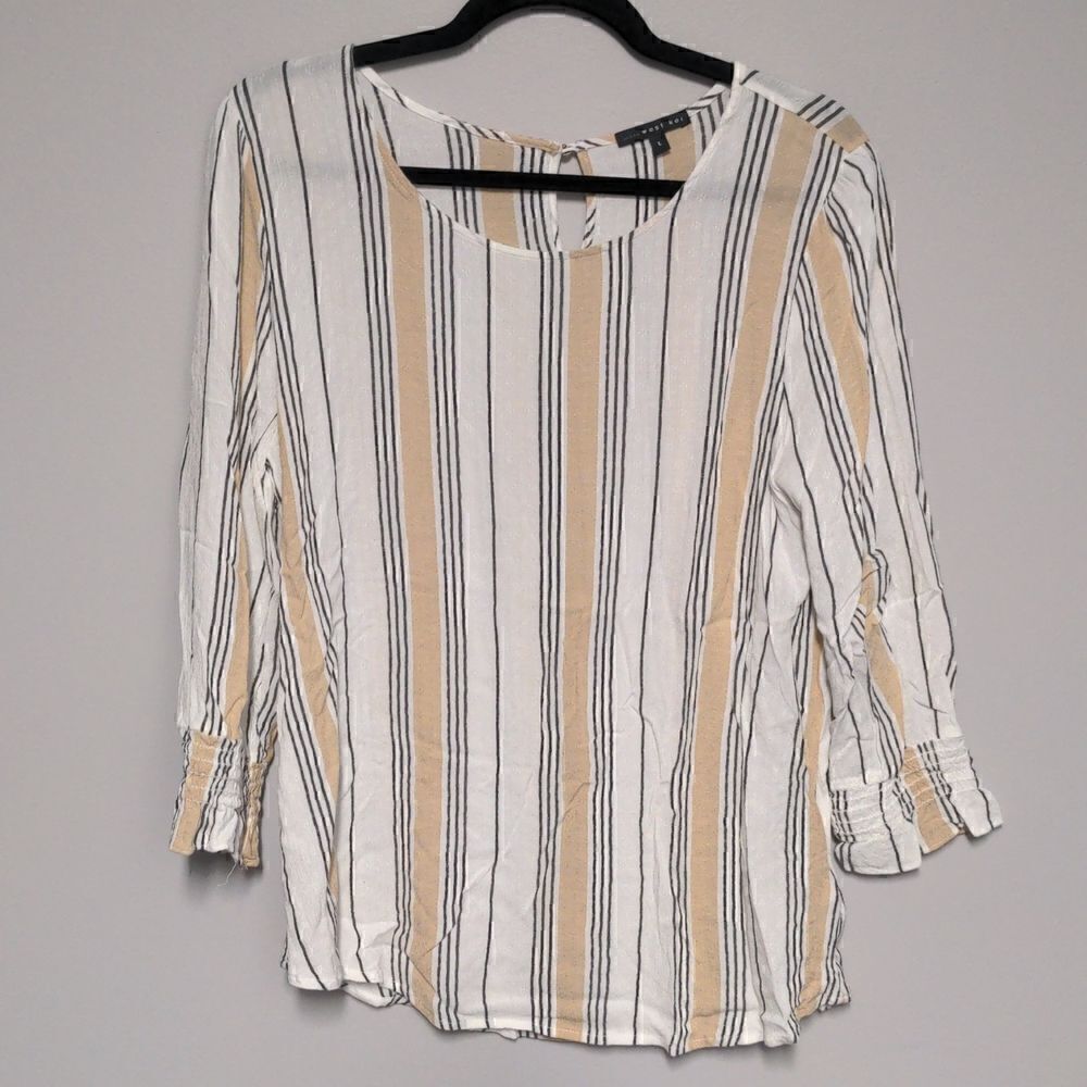 West Kei Long Sleeve Striped Blouse